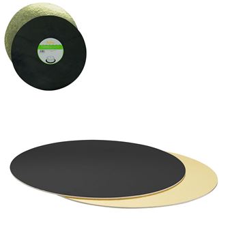 Picture of DECORA CAKE DISH GOLD/BLACK Ø 32CM